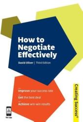 How to Negotiate Effectively (ISBN: 9780749461348)