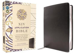 NIV Application Bible, European Bonded Leather, Black, Red Letter, Comfort Print - ZONDERVAN (ISBN: 9780310465102)
