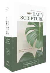 Niv, Daily Scripture, Super Giant Print, Paperback, White/Green, Comfort Print - NIV (ISBN: 9780310460695)
