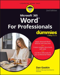 Microsoft 365 Word for Professionals for Dummies - Gookin, Dan (ISBN: 9781394323869)