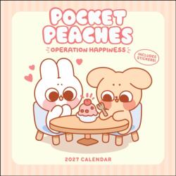 Pocket Peaches 2027 Wall Calendar with Stickers (ISBN: 9798881609641)