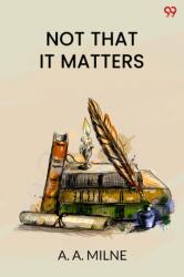 Not That It Matters (ISBN: 9789371463003)