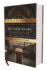 RVR, Biblia de estudio Matthew Henry y legado cristiano, Tapa dura, Interior a dos colores, Comfort Print (ISBN: 9788419779113)