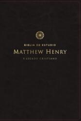RVR, Biblia de estudio Matthew Henry y legado cristiano, Leathersoft, Negro, Interior a dos colores, Comfort Print (ISBN: 9788419779014)