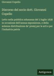 Discorso del socio dott. Giovanni Copello (ISBN: 9783563207246)