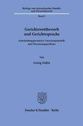 Competiții judiciare și limbajul instanței (ISBN: 9783428195152)