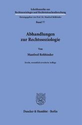 Abhandlungen zur Rechtssoziologie (ISBN: 9783428194537)