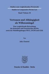 Vertrauen und Abhängigkeit als Willensmängel (ISBN: 9783428194285)
