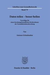 Daten teilen - besser heilen (ISBN: 9783428193660)