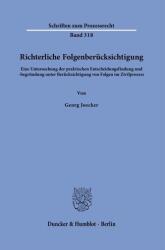 Richterliche Folgenberücksichtigung (ISBN: 9783428192083)