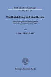 Determinarea alegerii și teoria infracțiunii (ISBN: 9783428191499)
