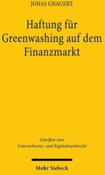 Răspunderea pentru greenwashing pe piața financiară (ISBN: 9783161647499)