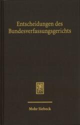 Entscheidungen des Bundesverfassungsgerichts (ISBN: 9783161647017)