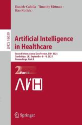 Artificial Intelligence in Healthcare (ISBN: 9783032006554)