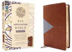 NIV Application Bible, Personal Size, Leathersoft, Brown/Blue, Red Letter, Comfort Print - ZONDERVAN (ISBN: 9780310465249)