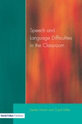 Speech and Language Difficulties in the Classroom (ISBN: 9781853468452)