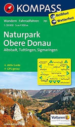 781. Naturpark Obere Donau, Albstadt, Tuttlingen, Sigmaringen turista térkép Kompass (2013)