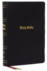 Biblia KJV, ediție de referință cu tipar foarte mare, neagră, piele naturală, 43.000 de referințe încrucișate, text roșu, Confort (ISBN: 9781400329618)