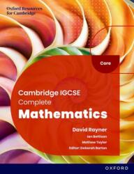 Cambridge IGCSE Complete Mathematics Core: Student Book Sixth Edition (ISBN: 9781382042499)