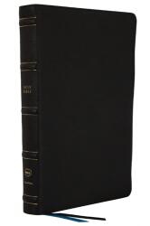 NKJV, Biblie de referință, Tipăritură mare subțire, Blue Letter, Seria Maclaren, Piele naturală, Neagră, Tipar Comfort (ISBN: 9780785297932)