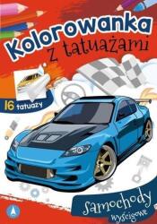 Carte de colorat cu tatuaje. Mașini de curse (ISBN: 9788382076431)