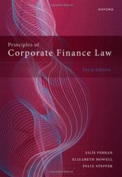 Principiile dreptului finanțelor corporative (ISBN: 9780198865353)