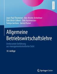 Allgemeine Betriebswirtschaftslehre (ISBN: 9783658393946)