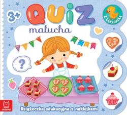 Quiz malucha. Książeczka edukacyjna z naklejkami (ISBN: 9788382138290)