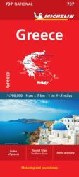 Greece - Michelin National Map 737 (ISBN: 9782067172012)