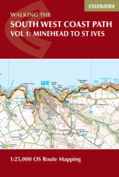 South West Coast Path Map Booklet - Vol 1: Minehead to St Ives (ISBN: 9781786312181)