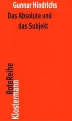 Das Absolute und das Subjekt (ISBN: 9783465041160)