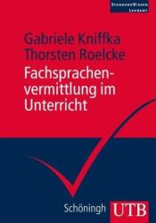 Fachsprachenvermittlung im Unterricht (ISBN: 9783825240943)