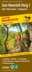 PublicPress Leporello Wanderkarte Saar-Hunsrück-Steig 2, Idar-Oberstein - Boppard (ISBN: 9783899206838)