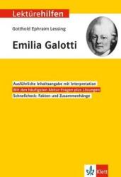 Klett Lektürehilfen Gotthold Ephraim Lessing Emilia Galotti (ISBN: 9783129231371)