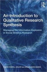 An Introduction to Qualitative Research Synthesis (ISBN: 9780415562867)