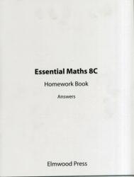 Essential Maths 8C Homework Book Answers (ISBN: 9781906622152)