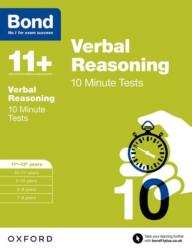 Bond 11 : Verbal Reasoning: 10 Minute Tests (ISBN: 9780192740700)