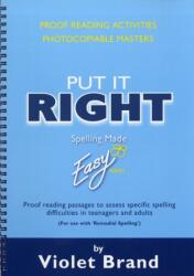 Put it Right (ISBN: 9781904421115)