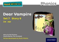 Read Write Inc. Phonics: Grey Set 7 Storybook 9 Dear Vampire (ISBN: 9780198372349)