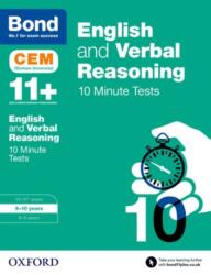 Bond 11+: English & Verbal Reasoning: CEM 10 Minute Tests (ISBN: 9780192746825)