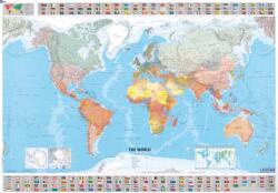 The World - Michelin rolled & tubed wall map Paper (ISBN: 9782061010716)