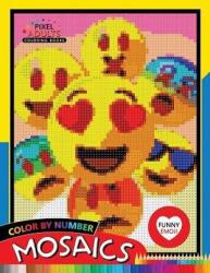 Funny Emoji Mosaic: Pixel Adults Coloring Books Color by Number (ISBN: 9781720161547)