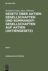 Gesetz über Aktiengesellschaften und Kommanditgesellschaften auf Aktien (ISBN: 9783111252612)