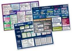 Mindmemo Lernposter 3er Set - Deutsche ZEITEN + WORTARTEN + SATZBAU lernen Grammatik verständlich erklärt Grundwissen Lernhilfe (ISBN: 9783954131587)