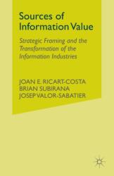 Sources of Information Value (ISBN: 9781349510986)