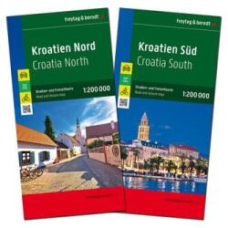 Kroatien, Straßenkarten-Set 1: 200.000, freytag & berndt (ISBN: 9783707924626)