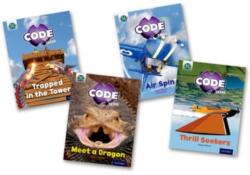 Project X CODE Extra: Light Blue Book Band, Oxford Level 4: Dragon Quest and Wild Rides, Mixed Pack of 4 (ISBN: 9780198363408)