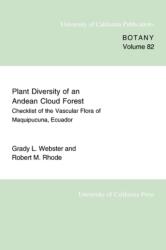 Plant Diversity of an Andean Cloud Forest (ISBN: 9780520098305)