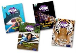 Project X CODE Extra: Green Book Band, Oxford Level 5: Jungle Trail and Shark Dive, Mixed Pack of 4 (ISBN: 9780198363460)