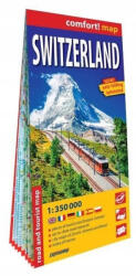 Elveția Switzerland hartă laminată auto-turistică 1: 350 000 (ISBN: 9788383556505)